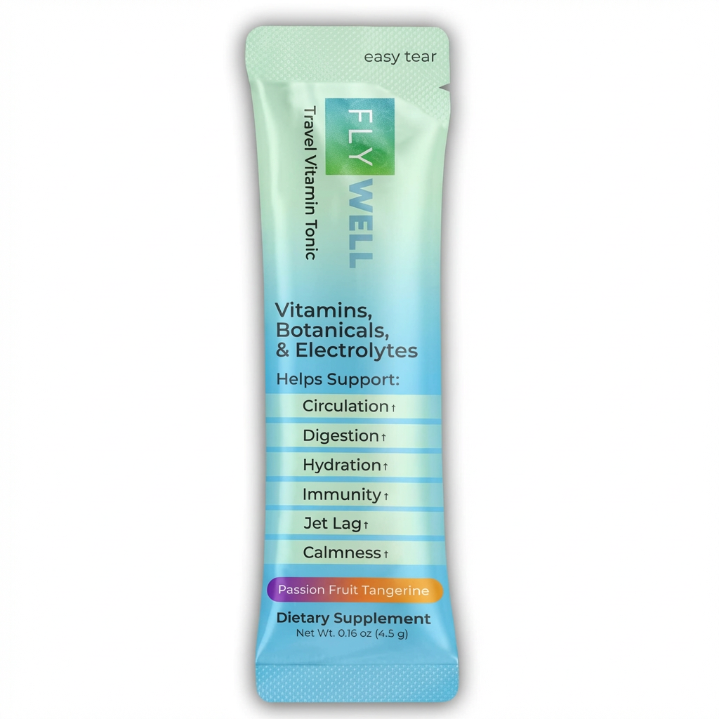 FlyWell Passion Fruit Tangerine stick pack
