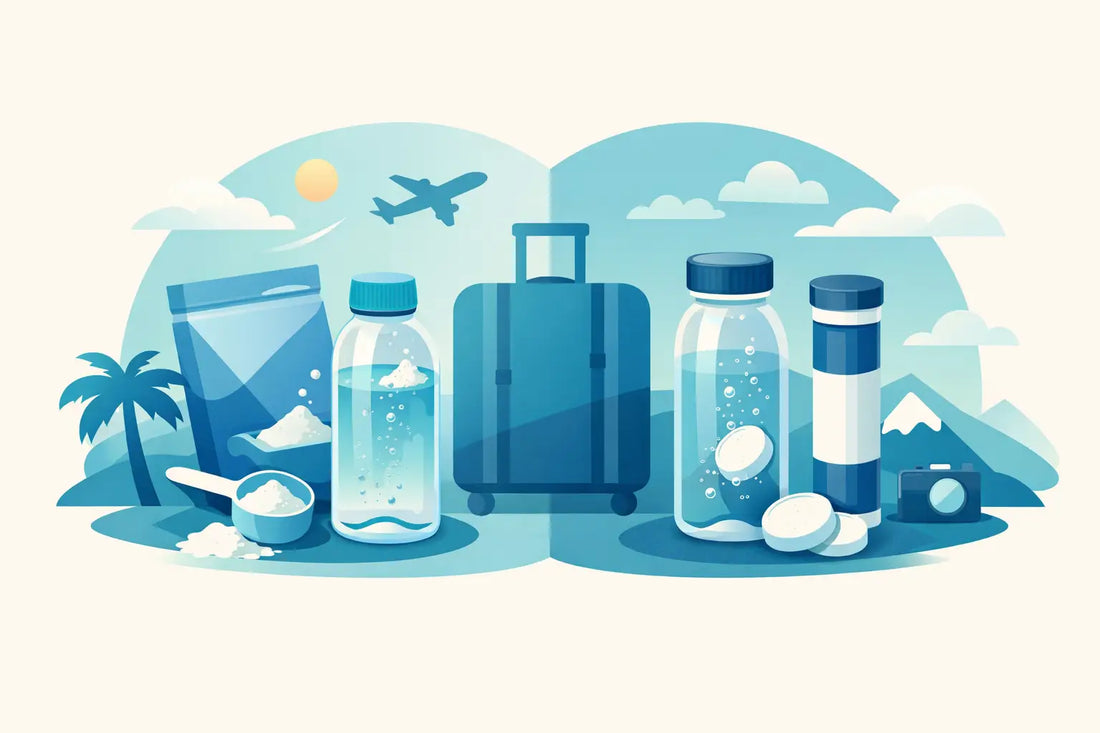 Hydration Powder vs Tablets for Travel
