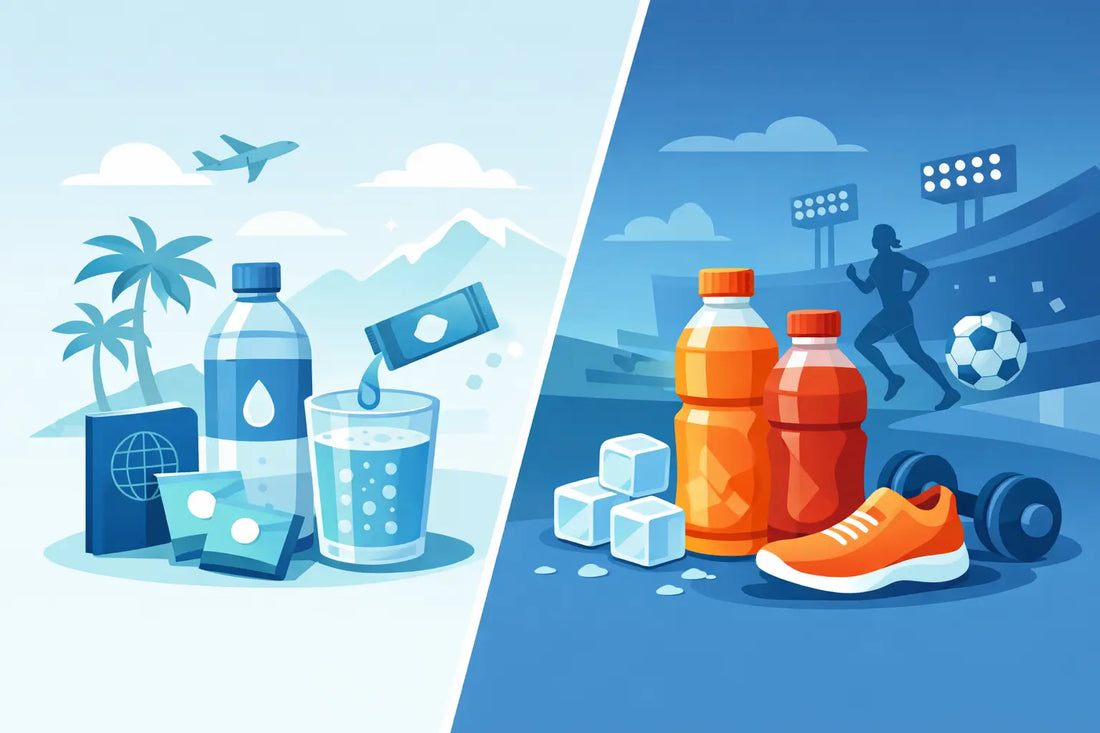 Travel Electrolytes vs Sports Drinks