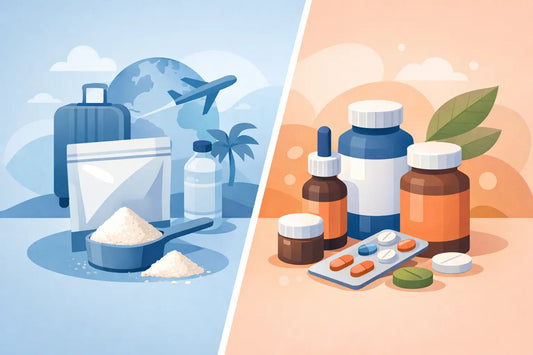 Travel Wellness Powder vs Separate Supplements