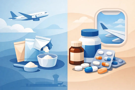 Powder Packets vs Supplement Pills for Flights
