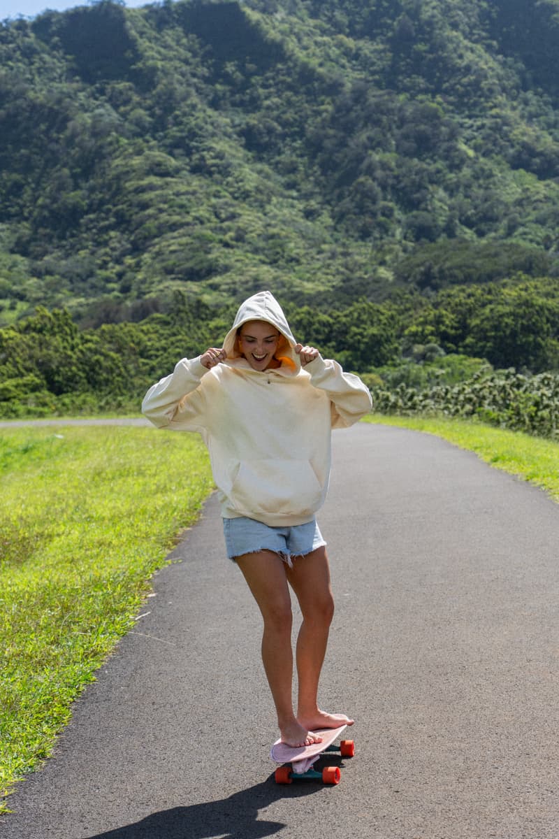 FlyWell hoodie on a day out